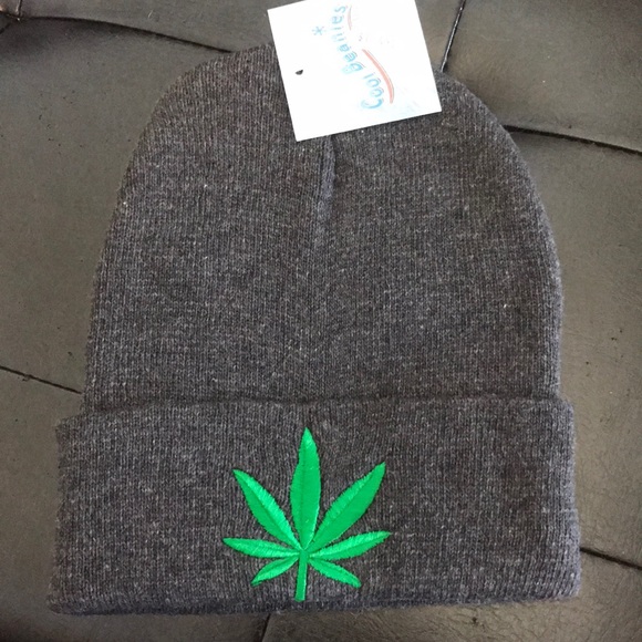 pot leaf beanie